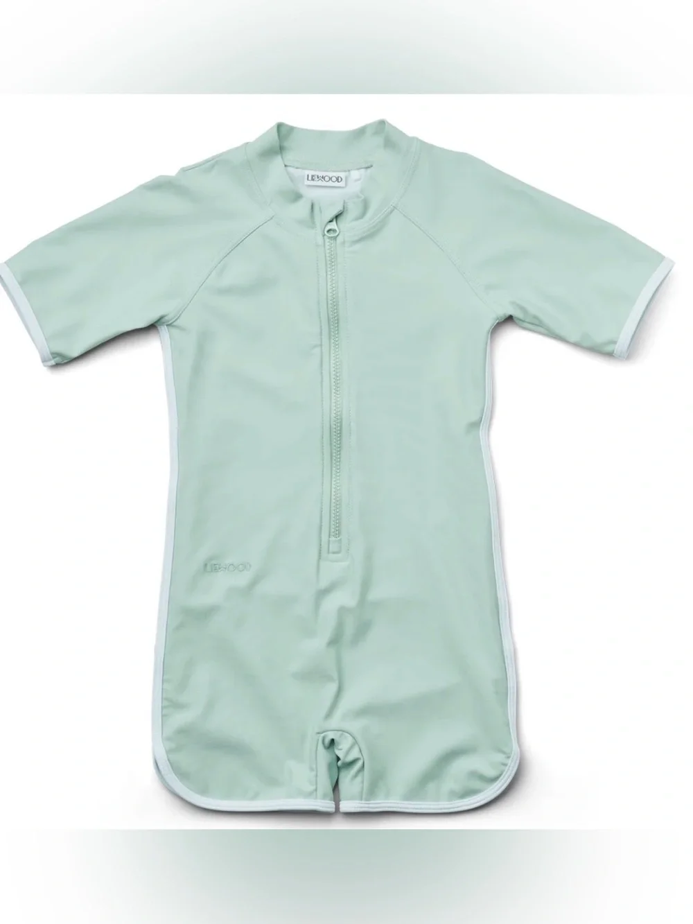 Liewood Lake Shore Blue Zip-Front Kids One-Piece Swim Suit